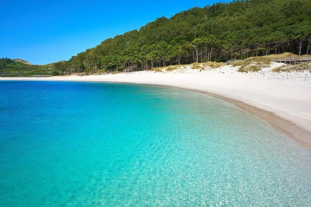 شقة Primera Linea De Playa Rias Baixas, Moaña المظهر الخارجي الصورة