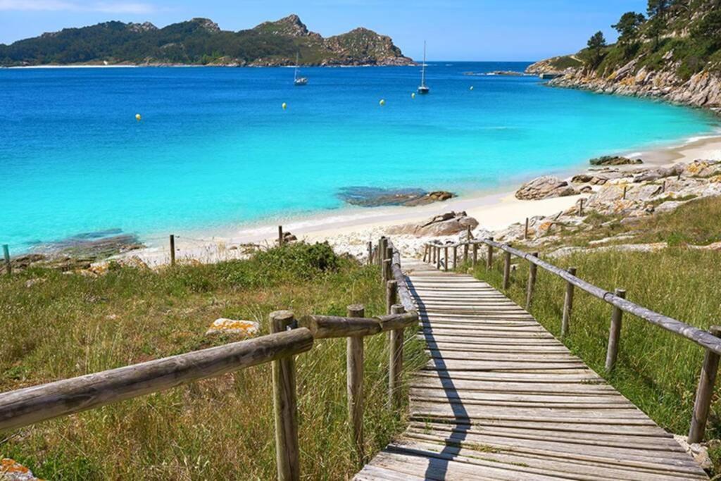 شقة Primera Linea De Playa Rias Baixas, Moaña المظهر الخارجي الصورة