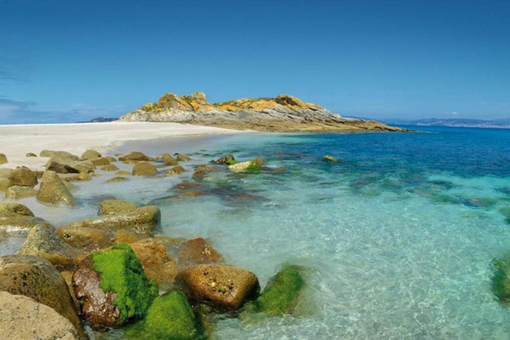 شقة Primera Linea De Playa Rias Baixas, Moaña المظهر الخارجي الصورة